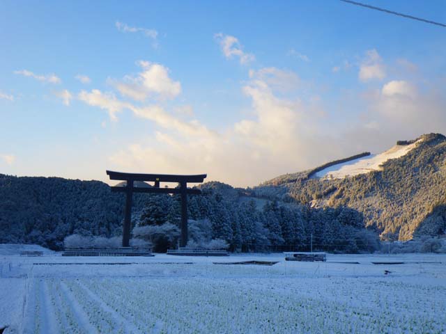 091219雪景色の大斎原のサムネール画像