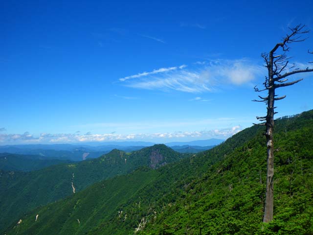 100718大峰奥駈修行、七面山を望むのサムネール画像